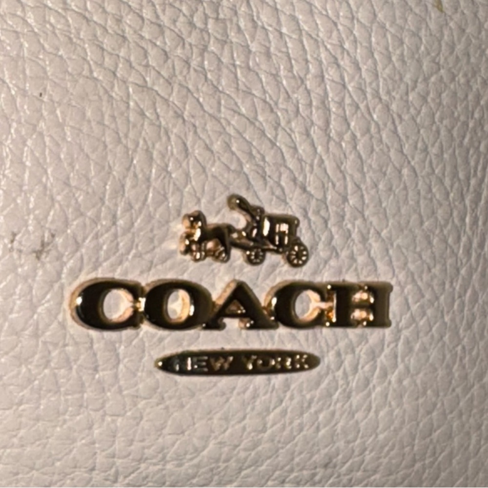 Coach Phoebe Pebbled Leather Shoulder Bag F35723 Bone Cream - Picture 11 of 16